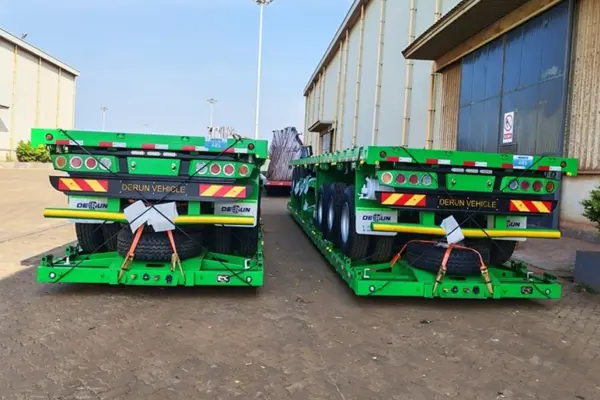 Derun 4 Đơn vị Traier Trailer Trailer đã được gửi đến Algeria