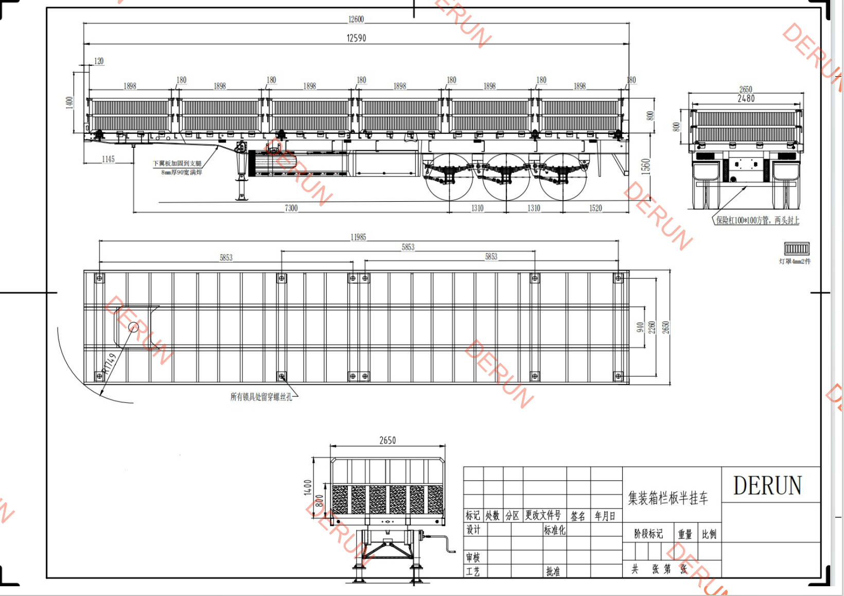 Vẽ đoạn giới thiệu 3 trục Dropside Semi