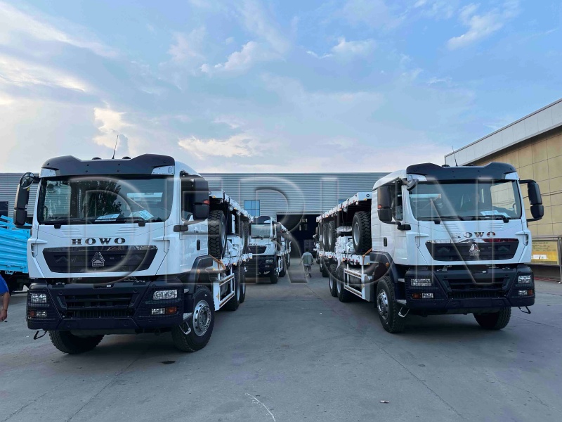 10 đơn vị Howo TX Fence Truck với trailer hàng hóa hàng hóa được gửi thành công đến Ethiopia