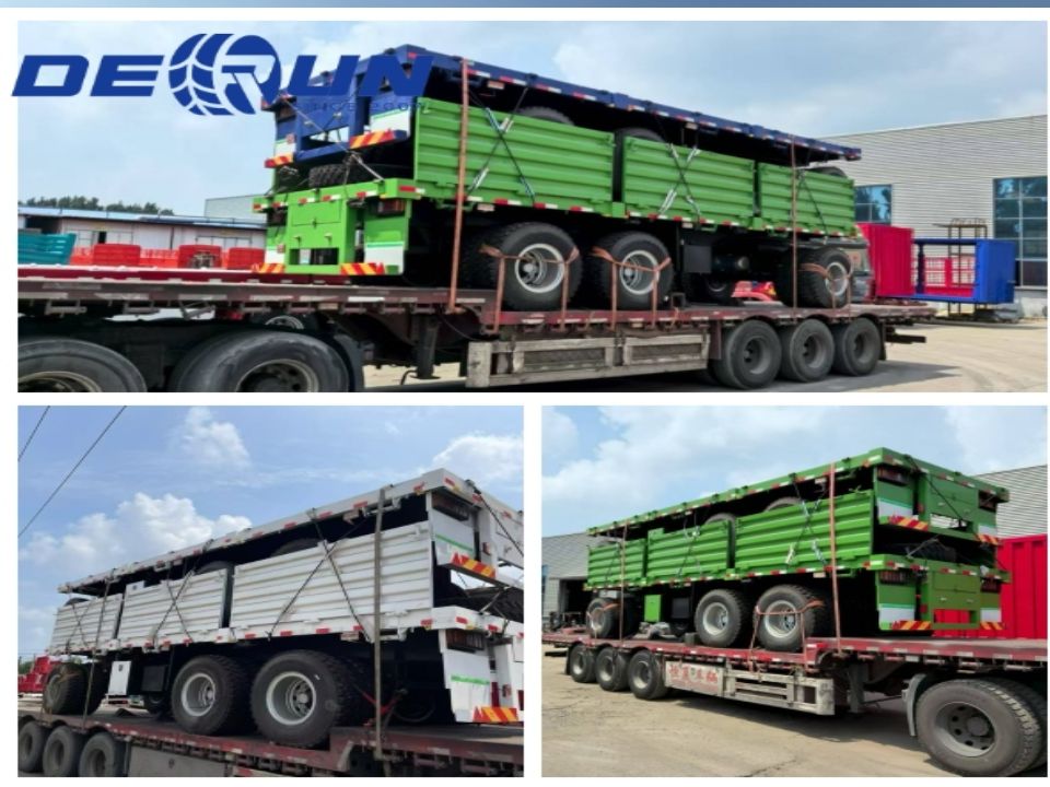 Derun sáu đơn vị hàng rào xe tải đầy đủ được chuyển đến cảng