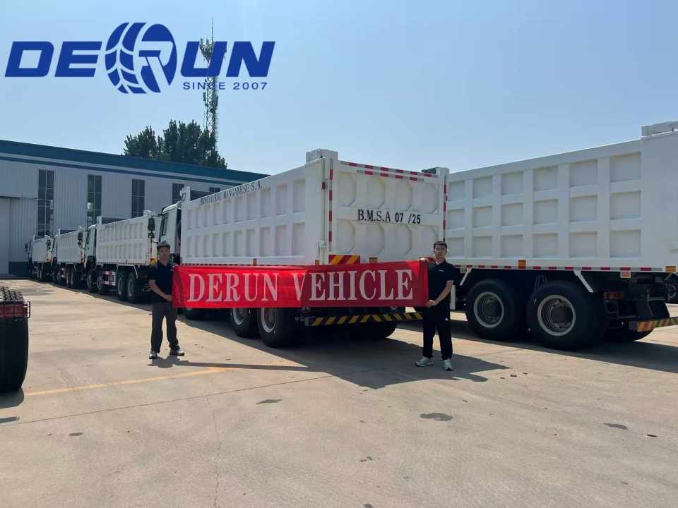 10Units Howo 8x4 Trucks xe tải sẽ được chuyển đến Bờ Biển Ngà