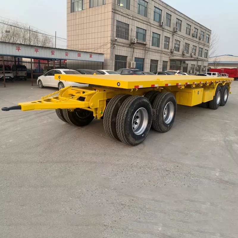 Trailer thanh kéo phẳng 4 trục