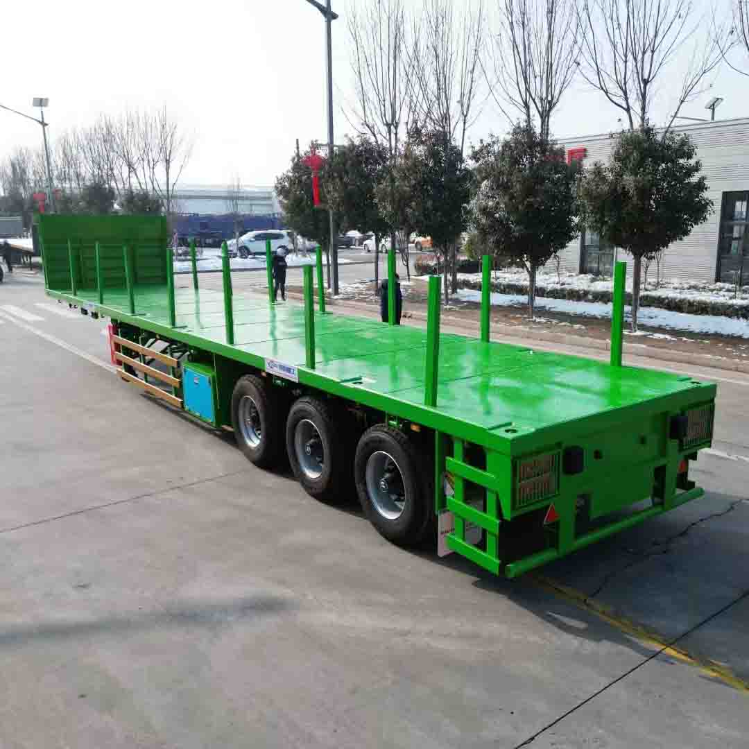 Trailer bán phẳng 40 FT được thiết kế cho Trung Á