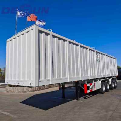 Trailer bán hộp bốn trục bốn trục