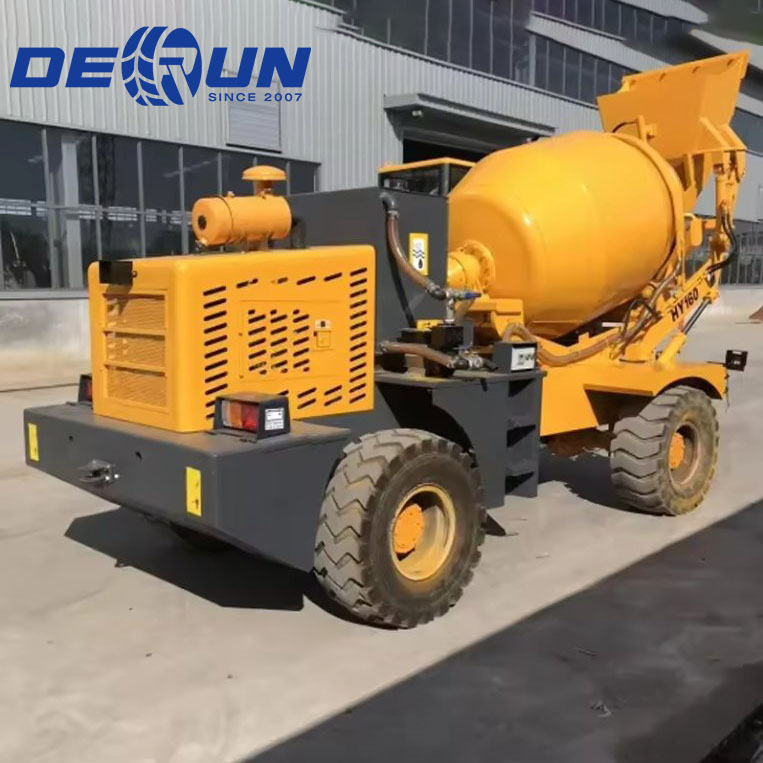 Xe tải nhẹ trộn bê tông tự tải Luzun 3cbm có trống quay
