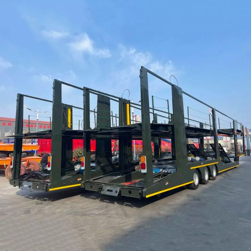 Trailer xe chở hàng ba trục